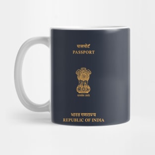 Indian passport Mug